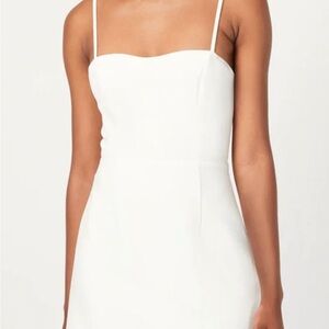 French Connection white tie back dress